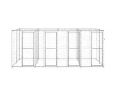 Lauko voljeras šunims, galvanizuotas plienas, 9,68m²