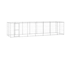 Lauko voljeras šunims, galvanizuotas plienas, 16,94m²