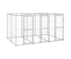 Lauko voljeras šunims, galvanizuotas plienas, 7,26m²