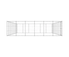 Lauko voljeras šunims, galvanizuotas plienas, 65,34m²