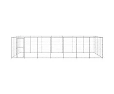 Lauko voljeras šunims, galvanizuotas plienas, 33,88m²