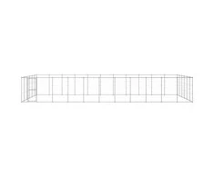 Lauko voljeras šunims, galvanizuotas plienas, 79,86m²