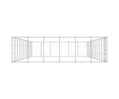 Lauko voljeras šunims, galvanizuotas plienas, 79,86m²
