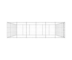 Lauko voljeras šunims, galvanizuotas plienas, 50,82m²
