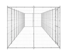 Lauko voljeras šunims, galvanizuotas plienas, 26,62m²