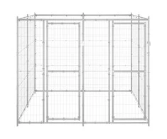 Lauko voljeras šunims, galvanizuotas plienas, 4,84m²