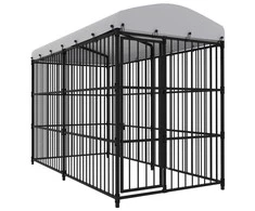 Lauko voljeras šunims su stogu, 300x150x210cm