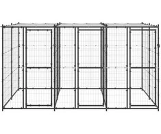 Lauko voljeras šunims su stogu, plienas, 7,26m²