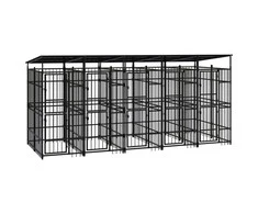 Lauko voljeras šunims su stogu, plienas, 9,22m²