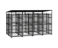 Lauko voljeras šunims su stogu, plienas, 7,37m²