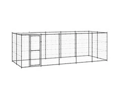 Lauko voljeras šunims su stogu, plienas, 12,1m²