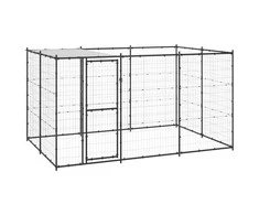 Lauko voljeras šunims su stogu, plienas, 7,26m²