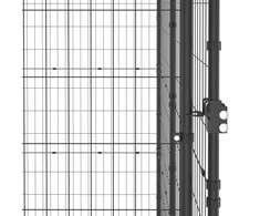 Lauko voljeras šunims su stogu, plienas, 9,68m²
