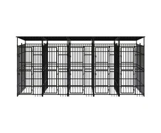 Lauko voljeras šunims su stogu, plienas, 9,22m²