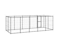 Lauko voljeras šunims su stogu, plienas, 12,1m²