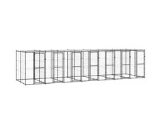 Lauko voljeras šunims su stogu, plienas, 16,94m²