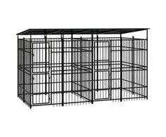 Lauko voljeras šunims su stogu, plienas, 7,37m²