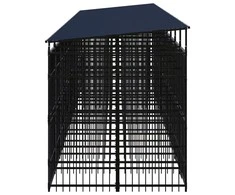 Lauko voljeras šunims su stogu, plienas, 18,43m²