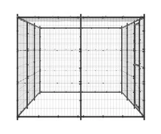 Lauko voljeras šunims su stogu, plienas, 7,26m²