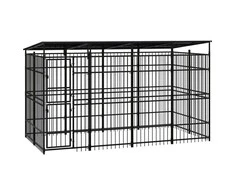 Lauko voljeras šunims su stogu, plienas, 7,37m²