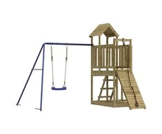 Lauko žaidimų aikštelės komplektas, impregnuota pušies mediena