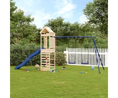 Lauko žaidimų aikštelės komplektas, pušies medienos masyvas