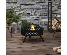 Laužavietė su žarstekliu, 58cm, plienas, XXL