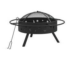 Laužavietė su žarstekliu, 70cm, plienas, XXL