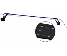 LED akvariumo lempa su spaustukais, mėlyna ir balta, 115-130cm