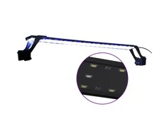 LED akvariumo lempa su spaustukais, mėlyna ir balta, 75-90cm