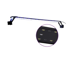 LED akvariumo lempa su spaustukais, mėlyna ir balta, 90-105cm