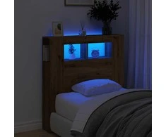 LED galvūgalis, artisano ąžuolo, 100x18,5x103,5cm, mediena