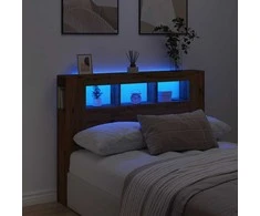 LED galvūgalis, artisano ąžuolo, 140x18,5x103,5cm, mediena