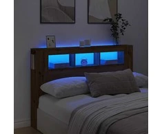 LED galvūgalis, artisano ąžuolo, 160x18,5x103,5cm, mediena