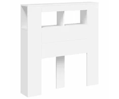 LED galvūgalis, baltas, 100x18,5x103,5cm, apdirbta mediena