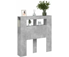 LED galvūgalis, betono, 100x18,5x103,5cm, apdirbta mediena