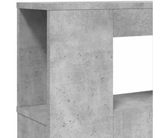 LED galvūgalis, betono, 140x18,5x103,5cm, apdirbta mediena