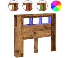 LED galvūgalis, medienos, 120x18,5x103,5cm, apdirbta mediena