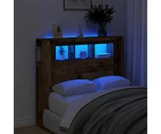 LED galvūgalis, medienos, 120x18,5x103,5cm, apdirbta mediena