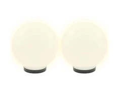 LED lempos, rutulio formos, 2vnt., sferinės, 25cm, PMMA