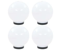 LED lempos, rutulio formos, 4vnt., sferinės, 20cm, PMMA