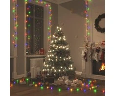 LED lempučių girlianda, 15m, PVC, 150 įvairių spalvų LED