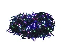 LED lempučių girlianda, 30m, PVC, 300 pastelinių spalvotų LED