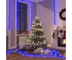 LED lempučių girlianda, 17m, PVC, 2000 mėlynų LED, tanki