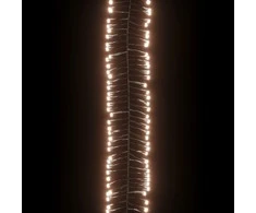 LED lempučių girlianda, 23m, PVC, 3000 šiltų baltų LED, tanki