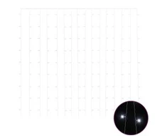 LED lempučių užuolaida, 3x3m, 300 šaltų baltų LED lempučių