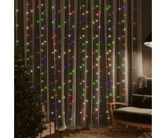 LED lempučių užuolaida, 3x3m, 300 spalvotų LED lempučių