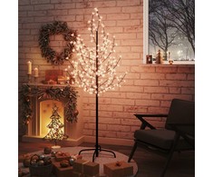 LED medis su vyšnių žiedais, 180cm, 200 šiltų baltų LED