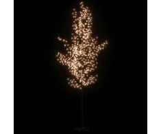 LED medis su vyšnių žiedais, 400cm, 672 šiltos baltos LED