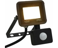 LED prožektorius su jutikliu, šiltos baltos spalvos, 10W
